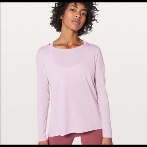 Lululemon pink long sleeve top size 4